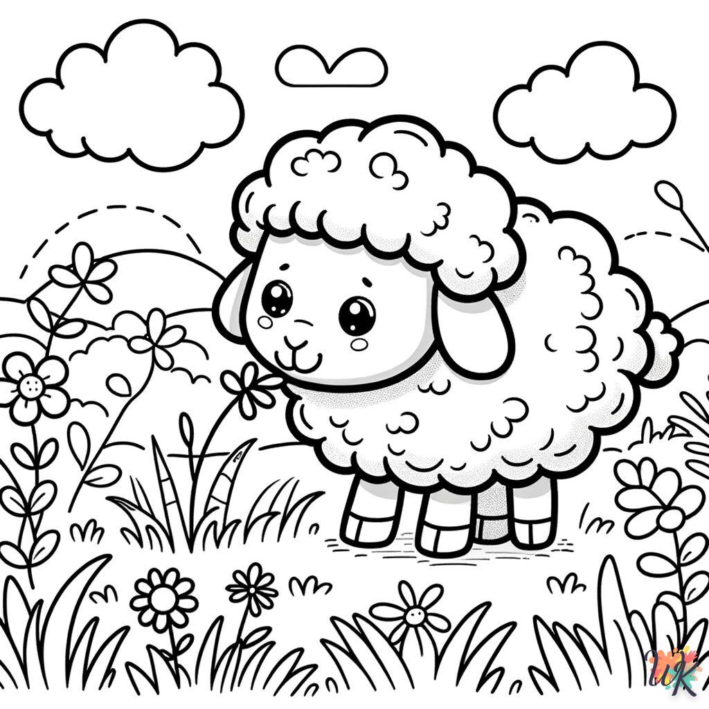Pecora 10 Disegni da Colorare Pecora 8